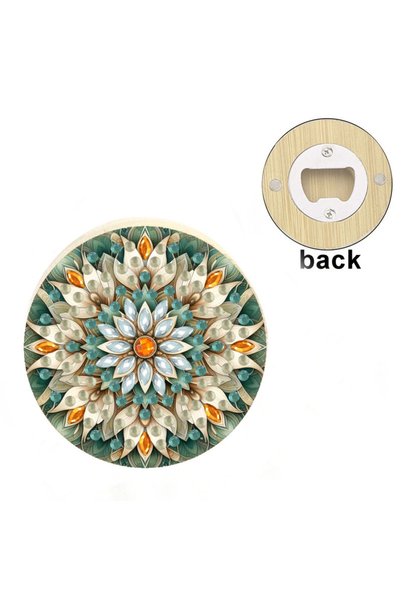 Choice KP013 1pc Flower Bottle Opener DIY Diamond Painting Art Set Bottle Cap...