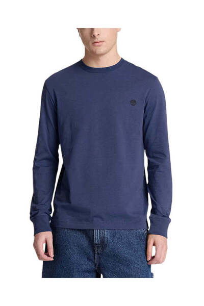 Timberland Ανδρικό Dunstan River Μακρυμάνικο T-shirt Navy Μπλε TBC0YHBT-AIH