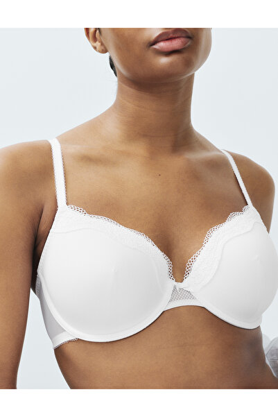Marks & Spencer Dantel Detaylı Balenli Demi Cup Sütyen
