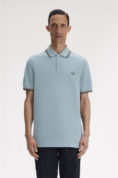 Fred Perry MAVİ LOGOLU ERKEK POLO T-SHIRT