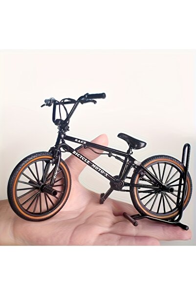 Choice black Premium 1/8 scale mini BMX finger bike - cast aluminum alloy, co...