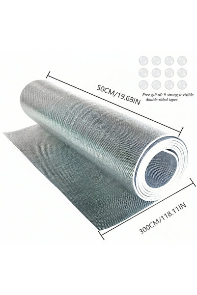 Choice 3.5mm-50x300cm 1 Roll 3.5mm-50x300cm Double-Sided Reflective Aluminum ...