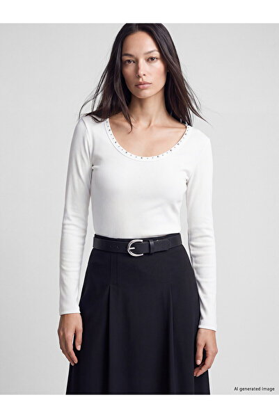 LC Waikiki Two Mt Shop Quality Lcw Everyday White Ribbed Stone Super Skinny &...