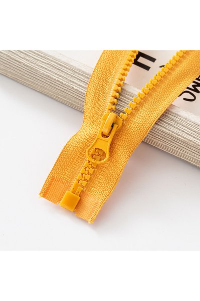 Choice 70cm x 1pc Dark Yellow Resin Zipper Open-End Zip 40/50/60/70/80/90/100...