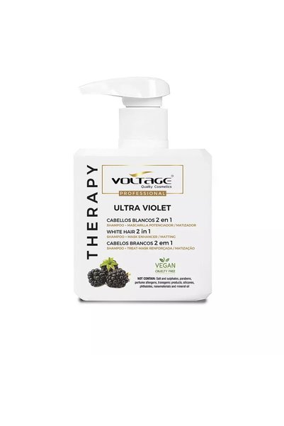 Voltage Sampon si masca violet 2 in 1 pentru par THERAPY ULTRA VIOLET 500 ml