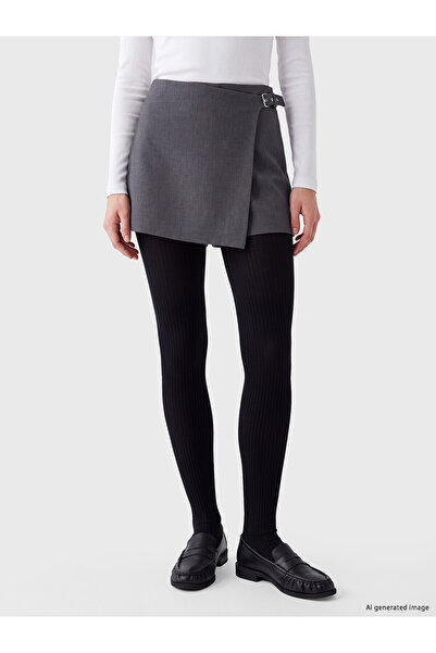 LC Waikiki Lcw Dream Black Plain Women's Pantyhose with Nevavm Difference