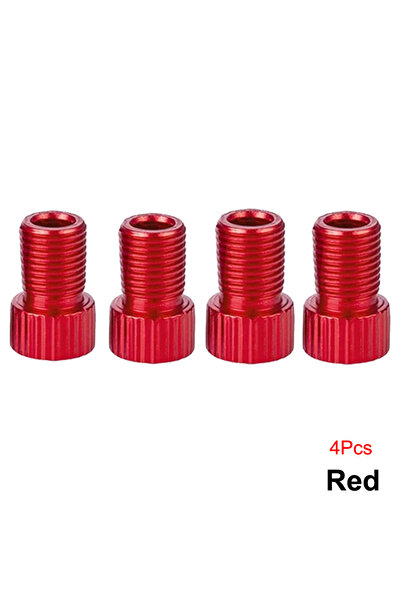 Choice Red 4Pcs Presta Valve Adapter - Convert Presta to Schrader - French/UK...