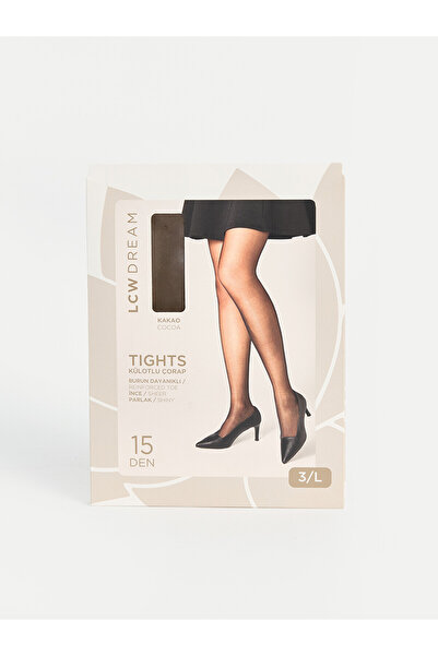 LC Waikiki Lcw Dream Brown Plain Women's Pantyhose with Nevavm Difference