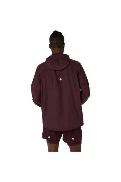 Asics ROAD PACKABLE JACKET Erkek Crimson Red/Crimson Red Ceket 2011D084-600