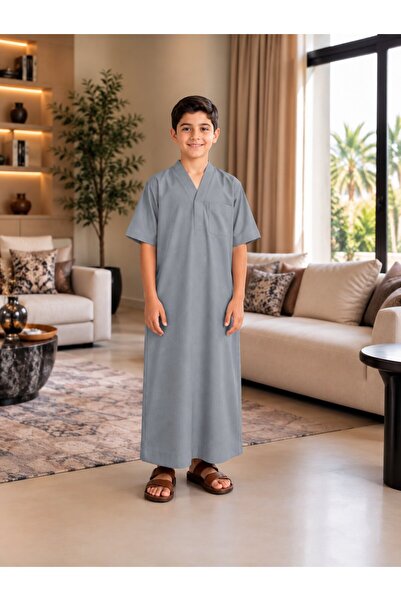 Generic Brand ثوب نوم ولادي أبو سبعة قماش بارد وتصميم مريح للاستخدام اليومي –...