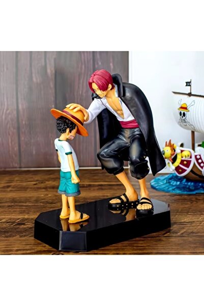 mtaha مجسم شخصيات أنمي ون بيس (One Piece) - لحظة شانكس ولوفي الشهيرة - مقاس 1...