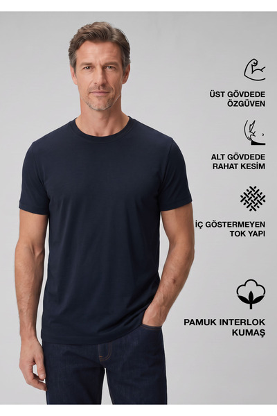 simpleQloth Copenhagen | Premium Interlok Qsimple MuscleFit Tişört – Koyu Lac...