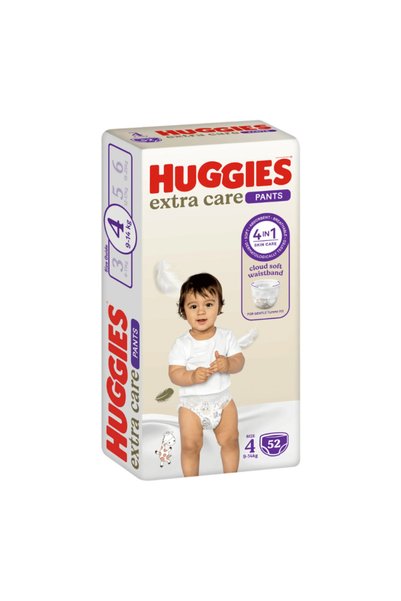 Huggies Extra Care Cloth Diapers Size 4 Value Pack 52 Diapers