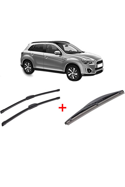 Bosch Set of 3 wipers MITSUBISHI ASX (GA_W_) 2010, for windshield and rear wi...