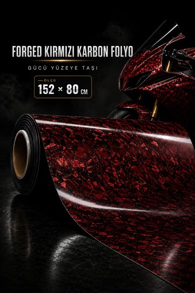 Banxtre Motosiklet ve Araç ve kask için Forged Kırmızı Karbon Hava Kanallı Es...