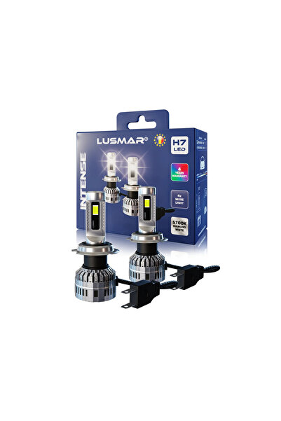 Lusmar Set 2 becuri LED auto H7 INTENSE, 5700K, 7000 lm, CANBUS integrat, far...