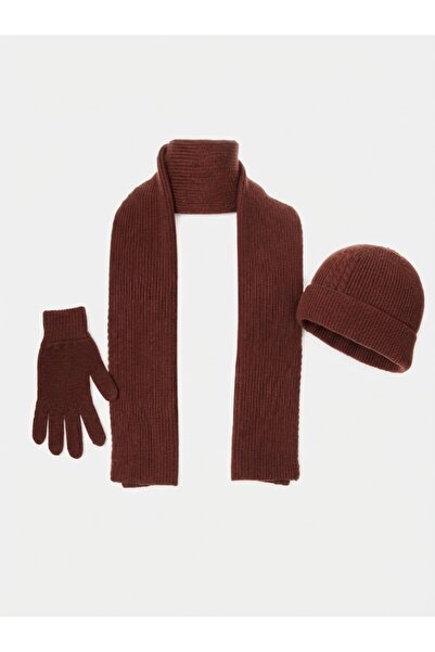 Fonem Fo 3098 Kisa 3-Piece Scarf, Beanie and Glove Set
