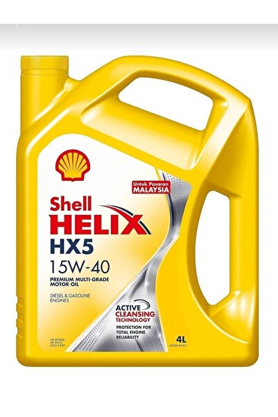 Genel Markalar Shell 15W-40 motor yağı 4 litre Shell HX5 15W-40