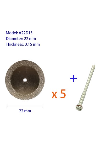 Choice A22D15 0.15mm Thickness Dental Diamond Disc Diagonal Serrated Disc Dia...