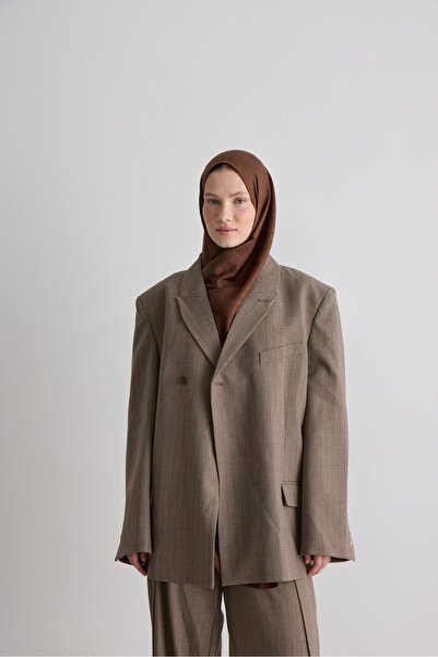 Modakaşmir Oval Pattern Silky Jacquard Shawl