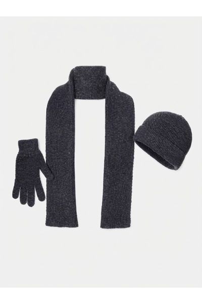 Fonem Fo 3098 Kisa 3-Piece Scarf, Beanie and Glove Set