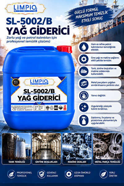 Yağ ve Petrol Türevi Kalıntılar için Yağ Kir Giderici