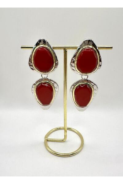 Mua Bijoux Burgundy Resin Beaded Brand Model Earrings