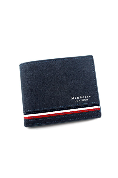 Choice Blue Short Men Wallets Zipper Coin Pocket Slim Card Holders Luxury Mal...