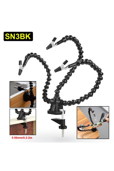 Choice SN3BK NEWACALOX أداة لحام يدوية من نوع Helping Hands، حامل لوحة الدوائ...