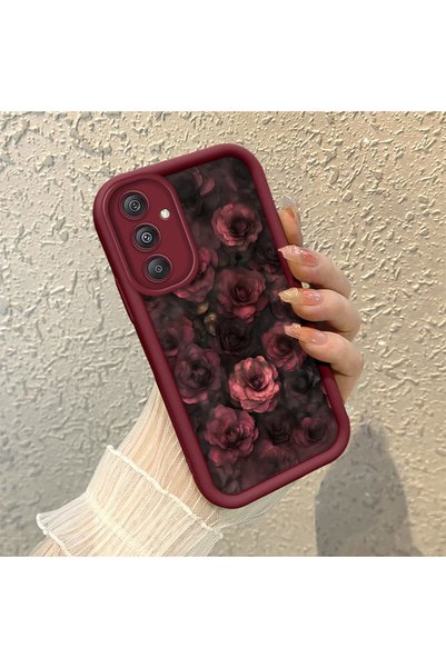 ARTISHELL Samsung Galaxy M34 Uyumlu Şık Vintage Gül Baskılı Koruyucu Telefon ...