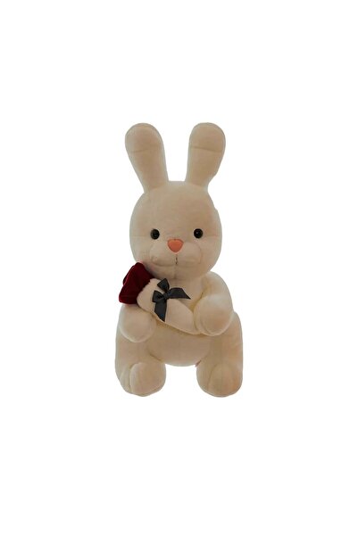 OEM Plush bunny with rose, 50 cm
