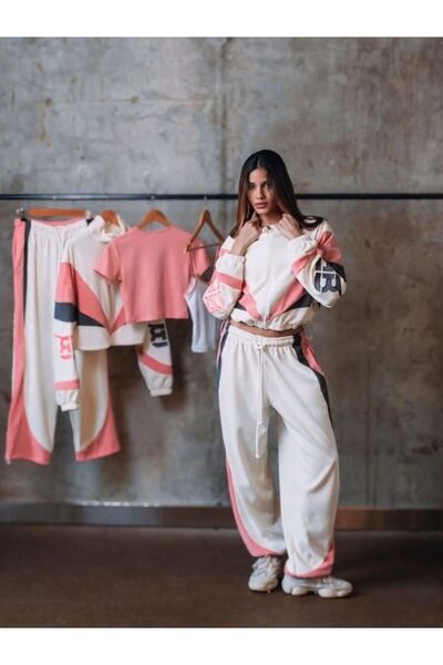 Fashiontayt 3-Thread Fleece-Lined Top and Bottom Set