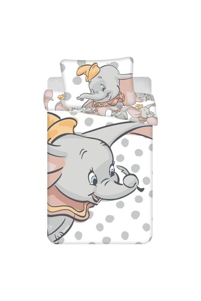 Jerry Fabrics Lenjerie de pat pentru copii, Detexpol, Bumbac, 100x135 cm, Alb...
