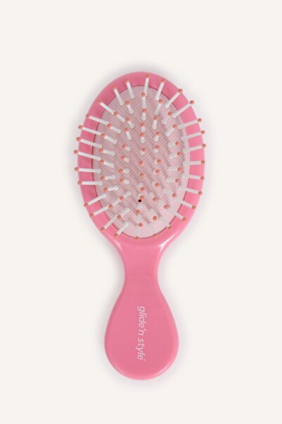 DeFacto Gliden Style Children's Hair Brush with Pink Character Figure for Det...