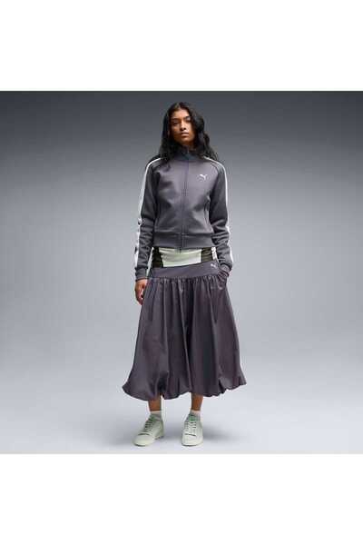 Puma T7 Balloon Midi Skirt Mavi Kadın Etek