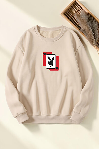uyguntarz Hanorac unisex cu imprimeu Playboy, cu guler rotund