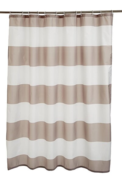 Arabest Fabric Shower Curtain with Grommets and Hooks - 182.8 x 182.8 cm, Lar...