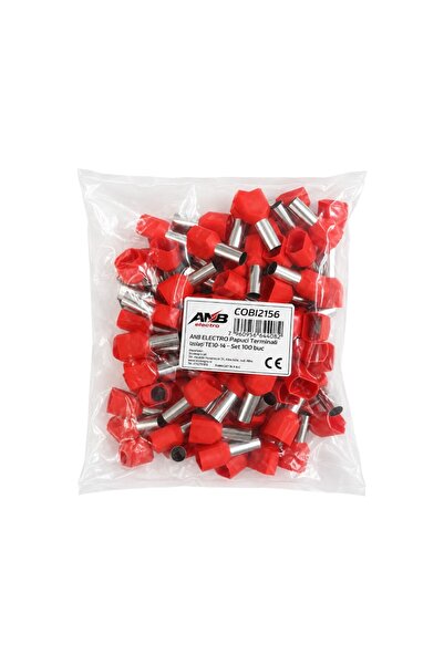 COBI SMART® Set 100 papuci terminali izolati TE10MM, pentru conexiuni electri...