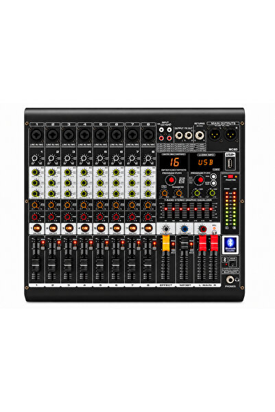 Generic Brand Mixer audio, 2 x 450W, 8 canale, Amplificat, Stereo canal, 16 D...