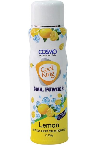 Cosmo Cool King Lemon Perfumed Prickly Heat Talc Powder 250G, Cool Powders, S...