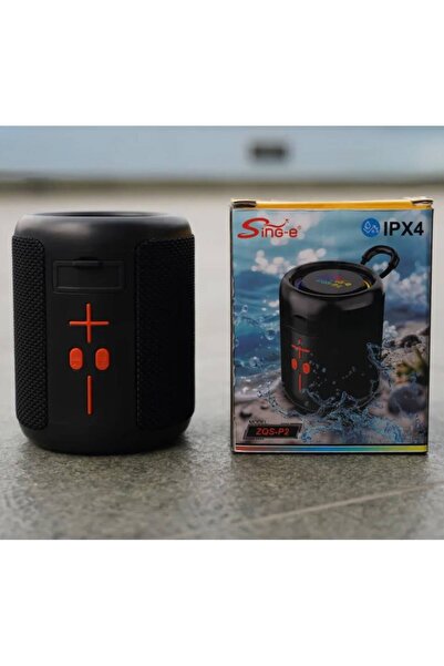 singe Sing-e ZQS-P2 8W Φορητό Ηχείο Bluetooth, RGB, IPX4, USB-C, Μαύρο
