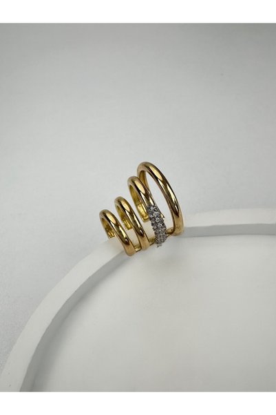 KİUSS Multi view gold silver cartilage earrings