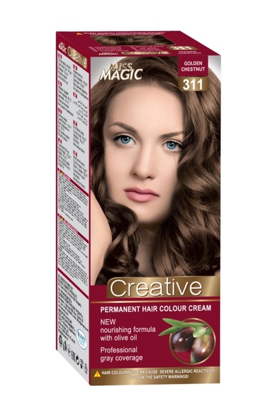 Miss Magic Βαφή μαλλιών αρ. 311 χρυσαφί καστανό 90γρ. - CREATIVE