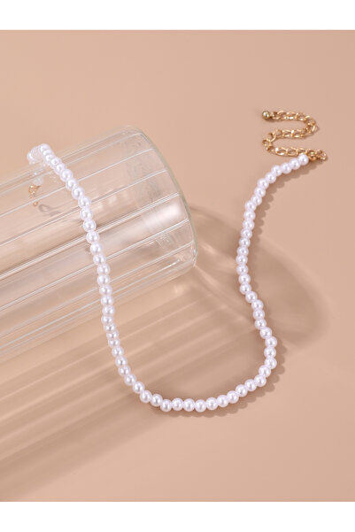 Take Two By Styli Faux Pearl Beaded Necklace