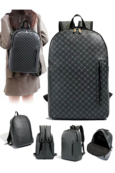 Take Two By Styli Black Monogram Backpack