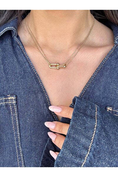 KİUSS Tffn Model Gold Necklace