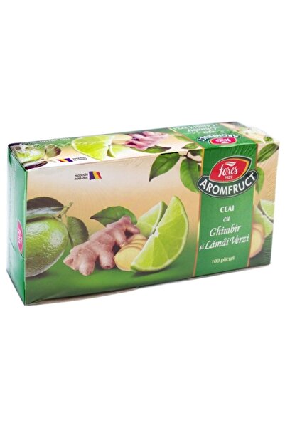 Fares Ceai cu ghimbir lamai verzi AromFruct 100 plicuri