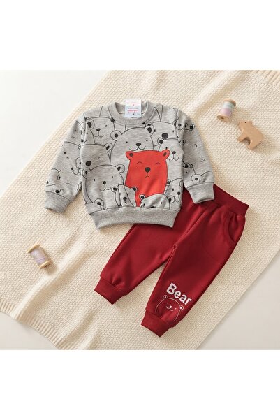 Calla Winter Children's Comfortable and Cute Bear Pattern Set