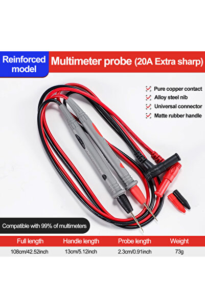 Choice 20A 10A 20A Multimeter Test Heads Needle Pin Digital Multi Meter Head ...