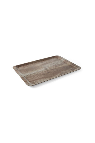 HENDI Tava servire 24x35 cm, din melamina cu aspect de lemn stejar inchis,